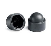 LUN FIX Tapas protectoras hexagonales M6, cubiertas para tornillos y tuercas, tapa de tornillo de plástico antracita, protección de cabeza de tornillo para muebles, cercas, montaje DIY, 100 piezas