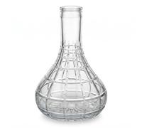 Luna 29 cm cuenco de repuesto de cristal para shisha | Cuenco de repuesto roscado para pipa de agua | Transparente | Diámetro exterior 56 mm, diámetro interior 44 mm | No apto para encajar a presión