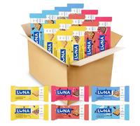 LUNA Bar - Paquete surtido, 6 sabores, barras de aperitivos, sin OMG, barras de proteínas sin gluten, hechas con avena orgánica (paquete de 12)