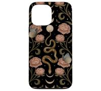 Luna Celestial, Bruja, gótica, Espeluznante Serpiente Floral Oscura Carcasa para iPhone 13 Pro MAX