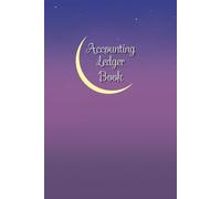 Luna Cover: Accounting Ledger Book for Tracking Income & Expense, come with undated calendar, helps you log your money clearly and consistently, Size 6”x9”, 120 Pages.