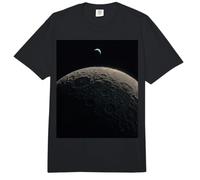 Luna Cráter Campo con Tierra Pequeña Escena Oscuridad Mínima Comfort Colors Adult Heavyweight T-Shirt