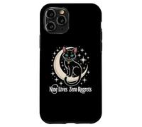 Luna Creciente del Gato Negro - Nueve Vidas Cero arrepentimientos Carcasa para iPhone 11 Pro