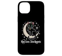 Luna Creciente del Gato Negro - Nueve Vidas Cero arrepentimientos Carcasa para iPhone 14 Plus
