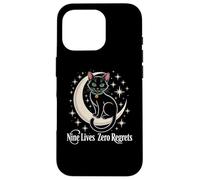 Luna Creciente del Gato Negro - Nueve Vidas Cero arrepentimientos Carcasa para iPhone 16 Pro