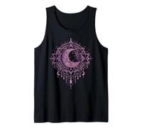 Luna Creciente Mandala Bruja Wicca Celestial Camiseta sin Mangas