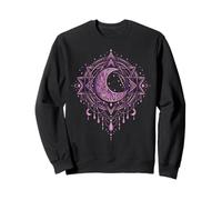 Luna Creciente Mandala Bruja Wicca Celestial Sudadera