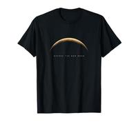 Luna Creciente Media Parte Luna Ciclo Lunar Sombra Lunar Estrella Camiseta