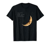 Luna Creciente Media Parte Luna Luna más Oscura Alineación Lunar Camiseta