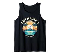 Luna de miel tropical recién casado hasta ahora tan buenos recién casados Camiseta sin Mangas