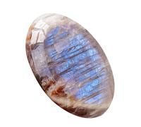 Luna de piedra de Luna Arcobaleno - Luna Rainbow Stone Crystal, preocupación por el masaje de bolsillo - Elegante piedra multifuncional hecha a mano para lo emocional protegiendo y