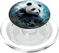 Luna en la Jungla del Oso Panda PopSockets PopGrip para MagSafe