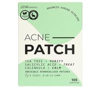 Luna Essentials Parches Granos con Caléndula - Árbol de Té, Ácido Salicílico BHA & Caléndula - 105 Parches Hidrocoloide Invisibles 4 Tamaños - Pieles Sensibles - K-Beauty