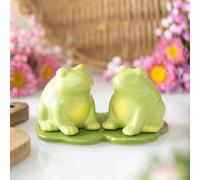 Luna Frog - Salero y pimentero | Lindo juego de vajilla