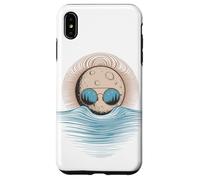 Luna Gafas Bosque Reflejo Océano Paisaje Surrealista Carcasa para iPhone XS Max