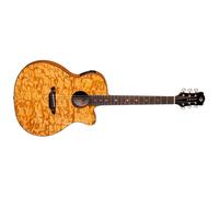 Luna Guitarra Acústica Eléctrica Gypsy Quilt Ash A/E Gloss Natural