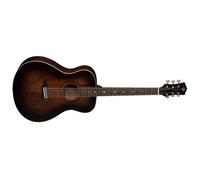 Luna Guitarra Folk Maciza Abeto Vintage Distressed Brownburst Cuerpo Folk