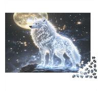 Luna Lobo Fantasma Puzzle Mil Piezas para Jóvenes +14 Idea De Regalo Juego De Lógica Polvo Cartón Resistente 70x50cm/1000pcs
