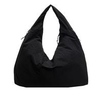 Luna Lush Bag, Maison Ginza Luna Lush Bag, Large Capacity Multi-Pocket Slouchy Tote Handbags Women Large Nylon Shoulder Bags (Black)