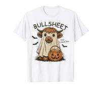 Luna... Me Refiero a Boo Bullsheet Highland Cow Ghost Halloween Camiseta