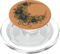 Luna Mística Sol y Flores Estética Bohemia Cottagecore PopSockets PopGrip para MagSafe