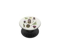 Luna Moth and Thistle Cottage Gótico Luna Naturaleza PopSockets PopGrip Adhesivo
