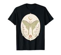 Luna Moth Celestial Botanic Bohemy Pastel Arte Natural Camiseta