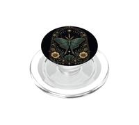 Luna Moth Celestial Botánico Fases Lunares Gótico Boho PopSockets PopGrip para MagSafe