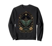 Luna Moth Celestial Botánico Fases Lunares Gótico Boho Sudadera
