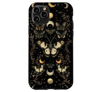Luna Moth Dark Cottagecore Estética Mariposa Amante Carcasa para iPhone 11 Pro