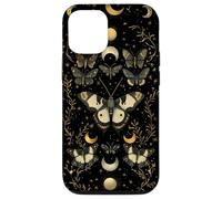 Luna Moth Dark Cottagecore Estética Mariposa Amante Carcasa para iPhone 12/12 Pro