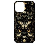Luna Moth Dark Cottagecore Estética Mariposa Amante Carcasa para iPhone 12 Pro Max