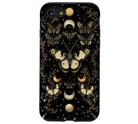 Luna Moth Dark Cottagecore Estética Mariposa Amante Carcasa para iPhone SE (2020) / 7 / 8