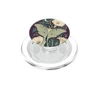 Luna Moth Moonflower Arte botánico Celestial PopSockets PopGrip para MagSafe