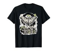 Luna Moth Noche Despliega Grunge Collage Camiseta gráfica económica