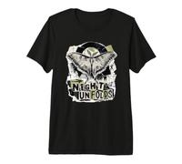 Luna Moth Noche Despliega Grunge Collage Camiseta Premium