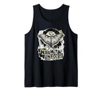 Luna Moth Noche Despliega Grunge Collage Camiseta sin Mangas