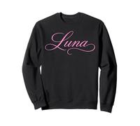 Luna Nombre Mujeres Elegante Lindo Esposa Elegante Chica Novia GF Sudadera