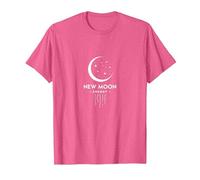 Luna Nueva Energía Celestial Noche Estrellada Mística Camiseta, Hombre, Rosa Jaspeado, M