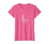 Luna Nueva Energía Celestial Noche Estrellada Mística Camiseta, Mujer, Rosa Jaspeado, 3XL
