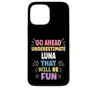 Luna Personalized Women's Gift Custom Luna Carcasa para iPhone 13 Pro MAX