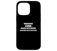 LUNA Personalized Women's Gift Custom LUNA Carcasa para iPhone 14 Pro Max