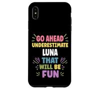 Luna Personalized Women's Gift Custom Luna Carcasa para iPhone XS MAX