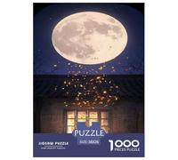 Luna Puzzle 1000 Piezas Juguete De Reto para Adultos Festivo Puzzle para Diversión Familiar Juego EduGatoivo Familiar Regalo De Decoración para El Hogar 38x26cm/1000pcs