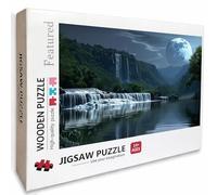 Luna Puzzle Madera, Vista Nocturna Puzzle 6000 Piezas Adultos con Compact Box 179x105cm, Rompecabezas Desafiante, Juegos de Rompecabezas Creativos para Hombres Mujeres Adolescente, Regalos, 4-7826
