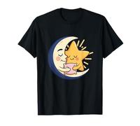 Luna Soñolienta Y Abrazo Estrella Abrazo Acogedor Camiseta
