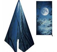 Luna Toalla Playa, árbol Micro Fibra, con Diseño & Color, Suave Anti Arena para Niña, Mujer, Sol, Verano 180X80cm K-1075