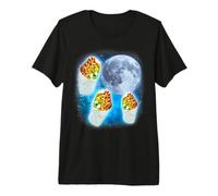 Luna Tres Burritos | Gracioso 3 Comida aullante Meme Maldito Camiseta Premium