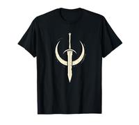 Luna Y Espada Vintage 60s Lunar Blade Night Sky Graphic Camiseta