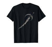 Luna Y Espada Vintage 60s Lunar Retro Eclipse Fantasía Camiseta